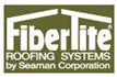 FiberTite Roofing Systems by Seaman Corporation logo with white text on an olive green background.